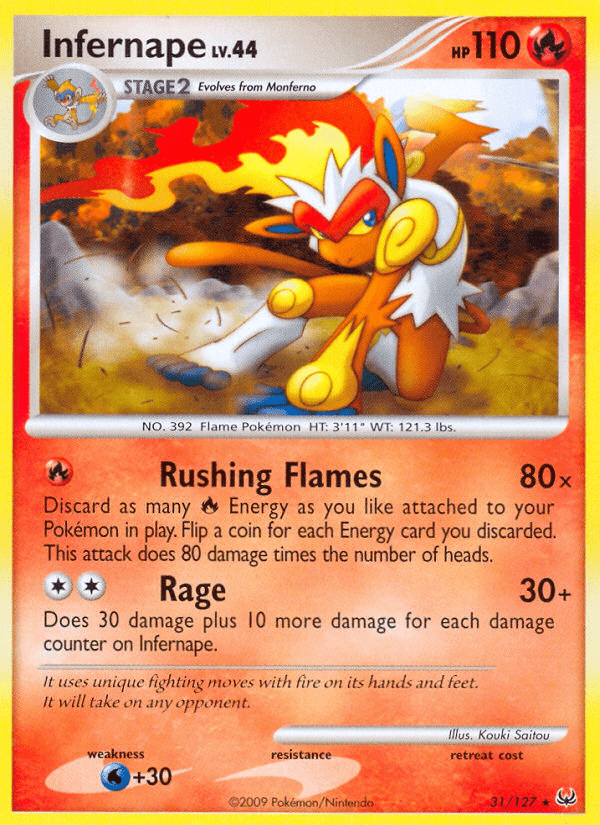 Infernape (31/127) [Platinum: Base Set] Pokemon Single Pokémon  | Multizone: Comics And Games