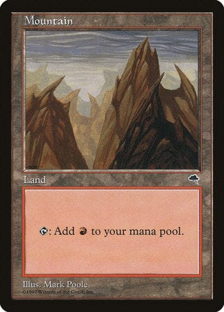 Mountain (Vertical) [Tempest] MTG Single Magic: The Gathering  | Multizone: Comics And Games