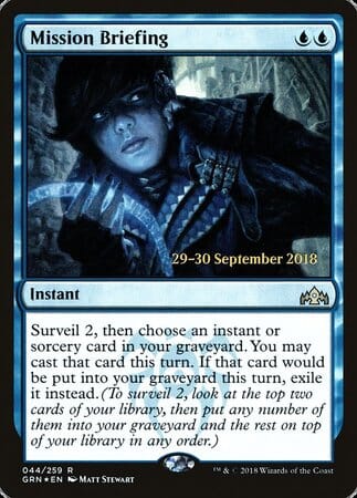 Mission Briefing [Guilds of Ravnica Promos] MTG Single Magic: The Gathering  | Multizone: Comics And Games