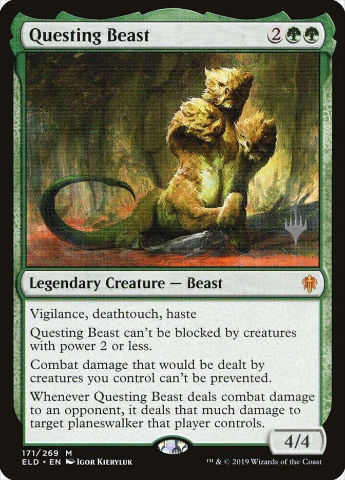 Questing Beast (Promo Pack) [Throne of Eldraine Promos] MTG Single Magic: The Gathering  | Multizone: Comics And Games