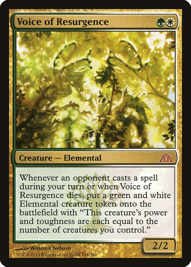 Voice of Resurgence [Dragon's Maze] MTG Single Magic: The Gathering  | Multizone: Comics And Games