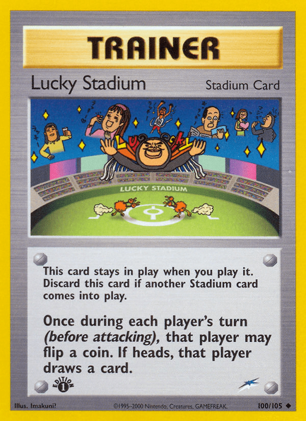 Lucky Stadium (100/105) [Neo Destiny 1st Edition] Pokemon Single Pokémon  | Multizone: Comics And Games