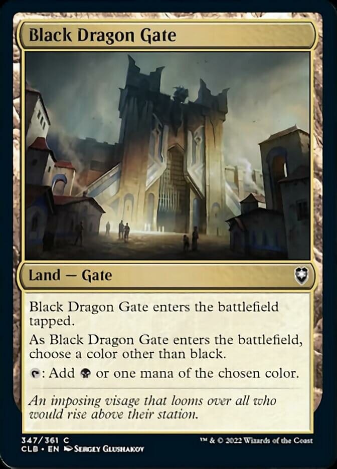 Black Dragon Gate [Commander Legends: Battle for Baldur's Gate] MTG Single Magic: The Gathering  | Multizone: Comics And Games