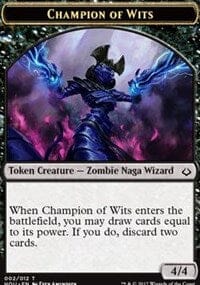Champion of Wits // Warrior Double-sided Token [Hour of Devastation Tokens] MTG Single Magic: The Gathering  | Multizone: Comics And Games