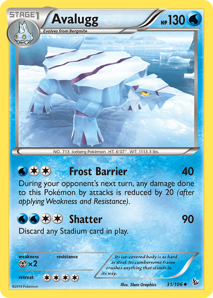 Avalugg (31/106) [XY: Flashfire] Pokemon Single Pokémon  | Multizone: Comics And Games