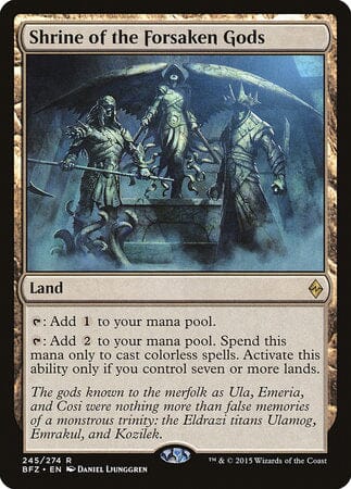 Shrine of the Forsaken Gods [Battle for Zendikar] MTG Single Magic: The Gathering  | Multizone: Comics And Games