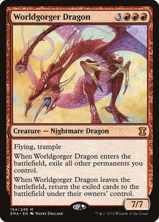 Worldgorger Dragon [Eternal Masters] MTG Single Magic: The Gathering  | Multizone: Comics And Games