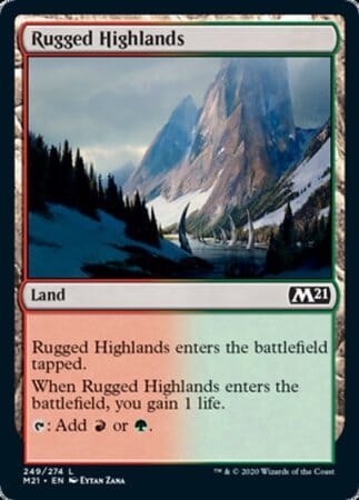 Rugged Highlands [Core Set 2021] MTG Single Magic: The Gathering  | Multizone: Comics And Games