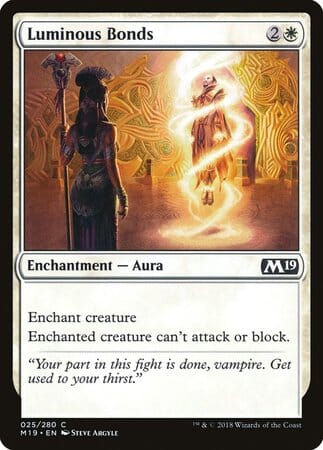 Luminous Bonds [Core Set 2019] MTG Single Magic: The Gathering  | Multizone: Comics And Games