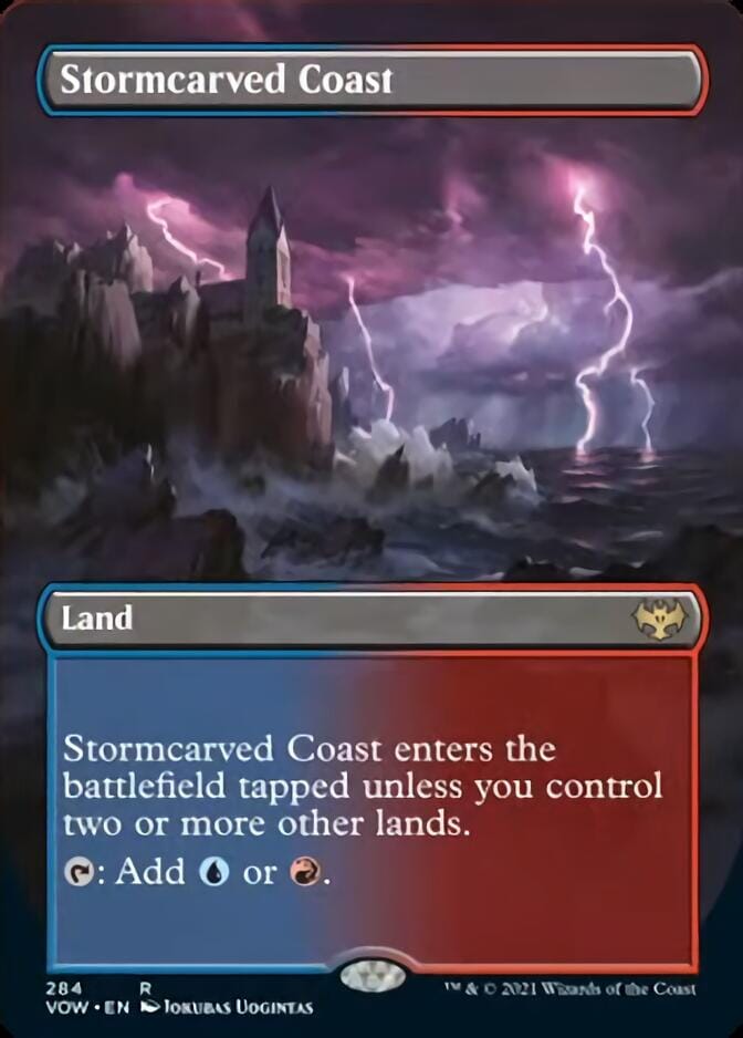 Stormcarved Coast (Borderless) [Innistrad: Crimson Vow] MTG Single Magic: The Gathering  | Multizone: Comics And Games