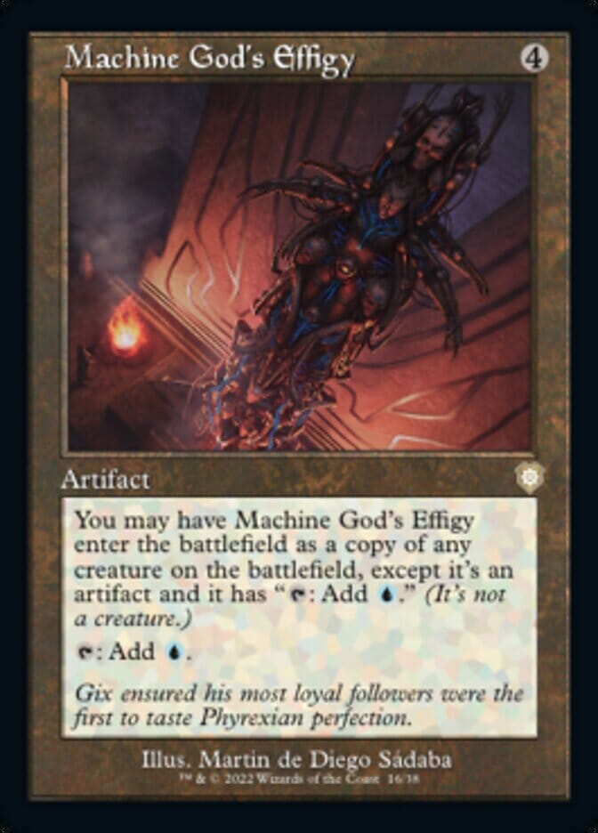 Machine God's Effigy (Retro) [The Brothers' War Commander] MTG Single Magic: The Gathering  | Multizone: Comics And Games