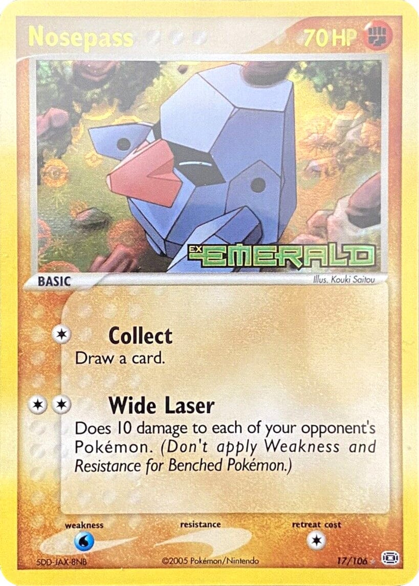 Nosepass (17/106) (Stamped) [EX: Emerald] Pokemon Single Pokémon  | Multizone: Comics And Games