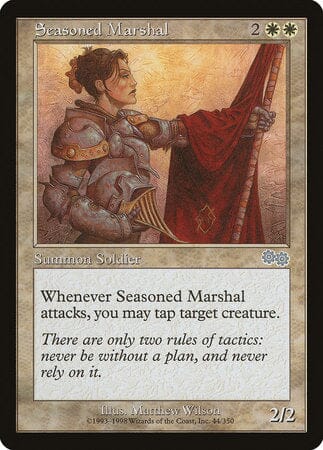 Seasoned Marshal [Urza's Saga] MTG Single Magic: The Gathering  | Multizone: Comics And Games