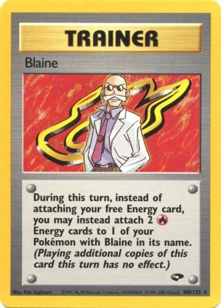 Blaine (100/132) [Gym Challenge Unlimited] Pokemon Single Pokémon  | Multizone: Comics And Games