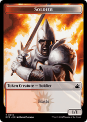 Saproling // Soldier Double-Sided Token [Ravnica Remastered Tokens] MTG Single Magic: The Gathering  | Multizone: Comics And Games