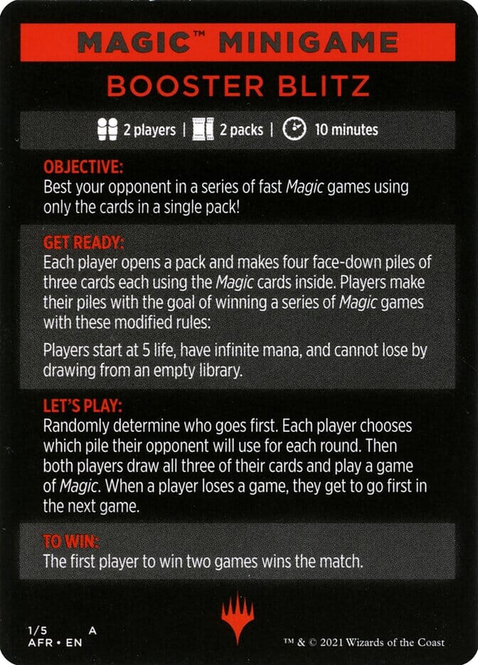 Booster Blitz (Magic Minigame) [Streets of New Capenna Minigame] MTG Single Magic: The Gathering  | Multizone: Comics And Games