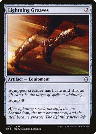 Lightning Greaves [Commander 2019] MTG Single Magic: The Gathering  | Multizone: Comics And Games