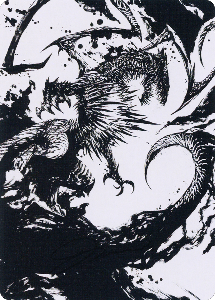 Skithiryx, the Blight Dragon Art Card [March of the Machine Art Series] MTG Single Magic: The Gathering  | Multizone: Comics And Games