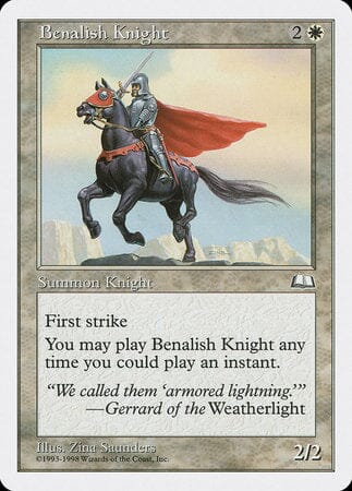 Benalish Knight [Anthologies] MTG Single Magic: The Gathering  | Multizone: Comics And Games