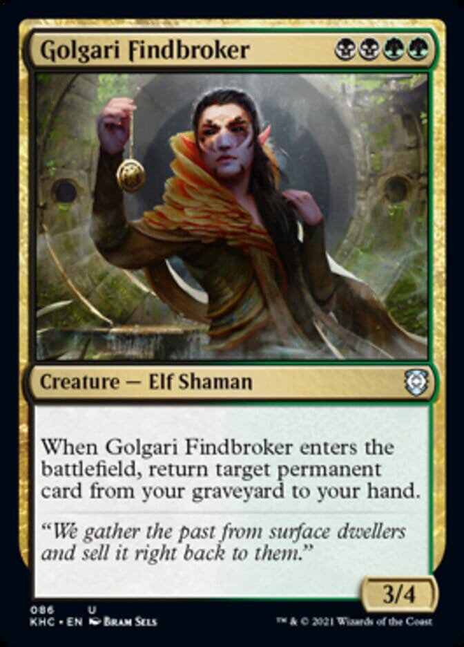 Golgari Findbroker [Kaldheim Commander] MTG Single Magic: The Gathering  | Multizone: Comics And Games
