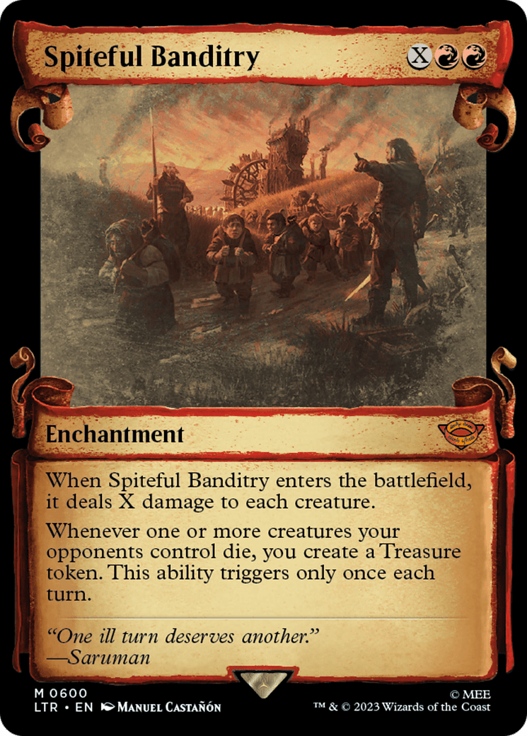Spiteful Banditry [The Lord of the Rings: Tales of Middle-Earth Showcase Scrolls] MTG Single Magic: The Gathering  | Multizone: Comics And Games