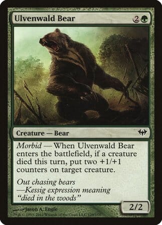 Ulvenwald Bear [Dark Ascension] MTG Single Magic: The Gathering  | Multizone: Comics And Games