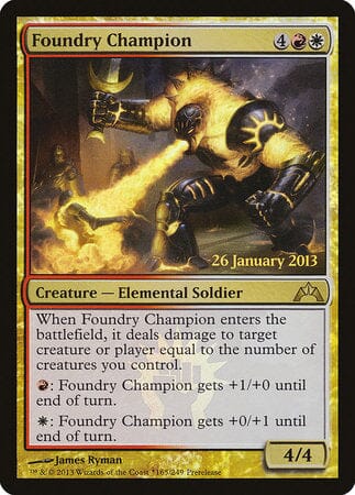 Foundry Champion [Gatecrash Promos] MTG Single Magic: The Gathering  | Multizone: Comics And Games