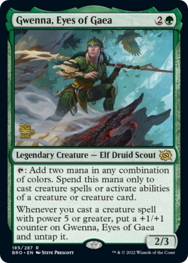 Gwenna, Eyes of Gaea [The Brothers' War: Prerelease Promos] MTG Single Magic: The Gathering  | Multizone: Comics And Games