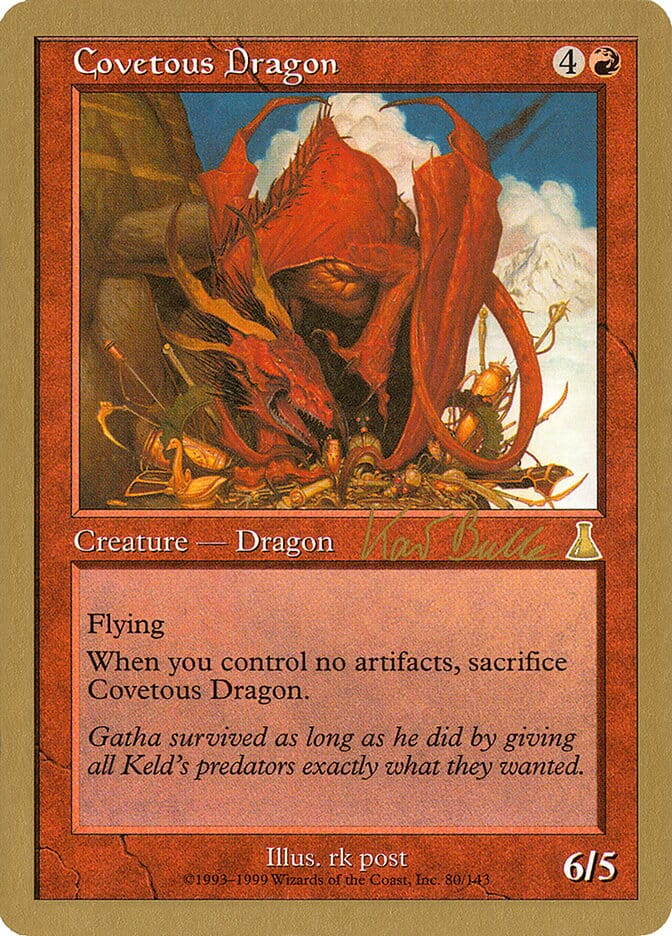 Covetous Dragon (Kai Budde) [World Championship Decks 1999] MTG Single Magic: The Gathering  | Multizone: Comics And Games