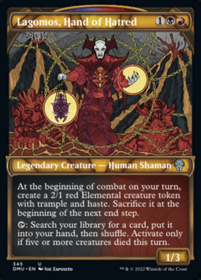 Lagomos, Hand of Hatred (Showcase Textured) [Dominaria United] MTG Single Magic: The Gathering  | Multizone: Comics And Games