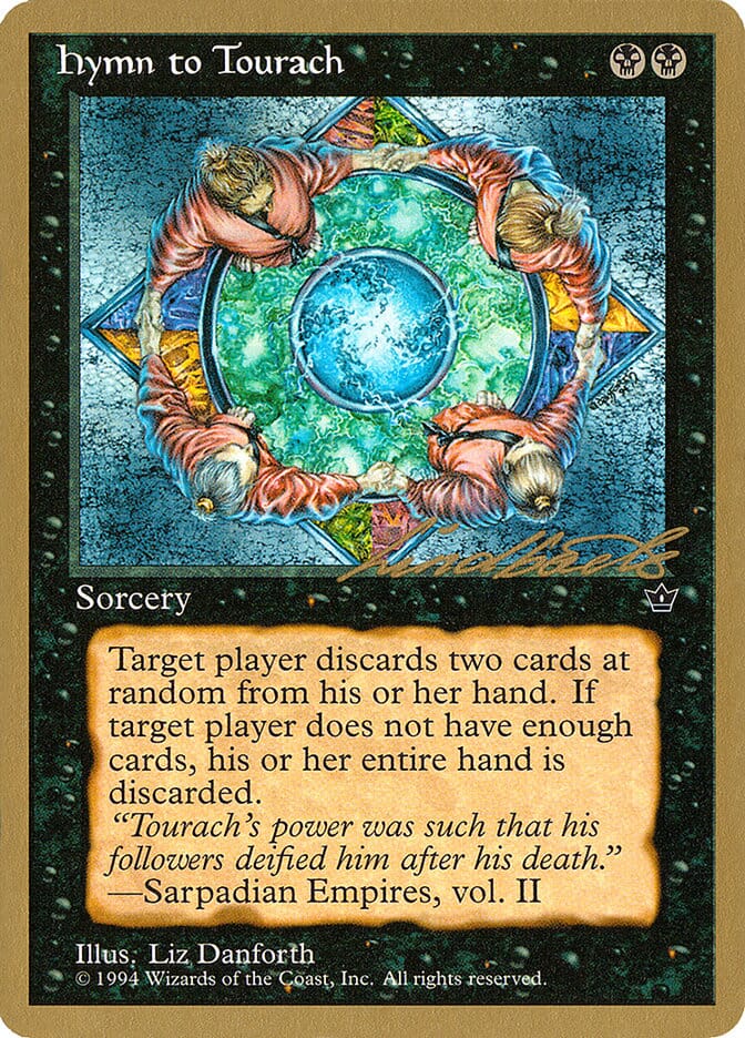 Hymn to Tourach (Circle) (Leon Lindback) [Pro Tour Collector Set] MTG Single Magic: The Gathering  | Multizone: Comics And Games