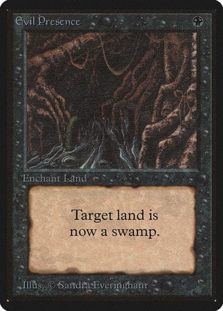 Evil Presence [Limited Edition Beta] MTG Single Magic: The Gathering  | Multizone: Comics And Games