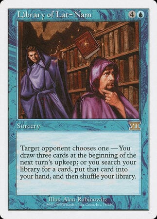 Library of Lat-Nam [Classic Sixth Edition] MTG Single Magic: The Gathering  | Multizone: Comics And Games