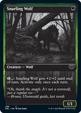 Snarling Wolf (486) [Innistrad: Double Feature] MTG Single Magic: The Gathering  | Multizone: Comics And Games