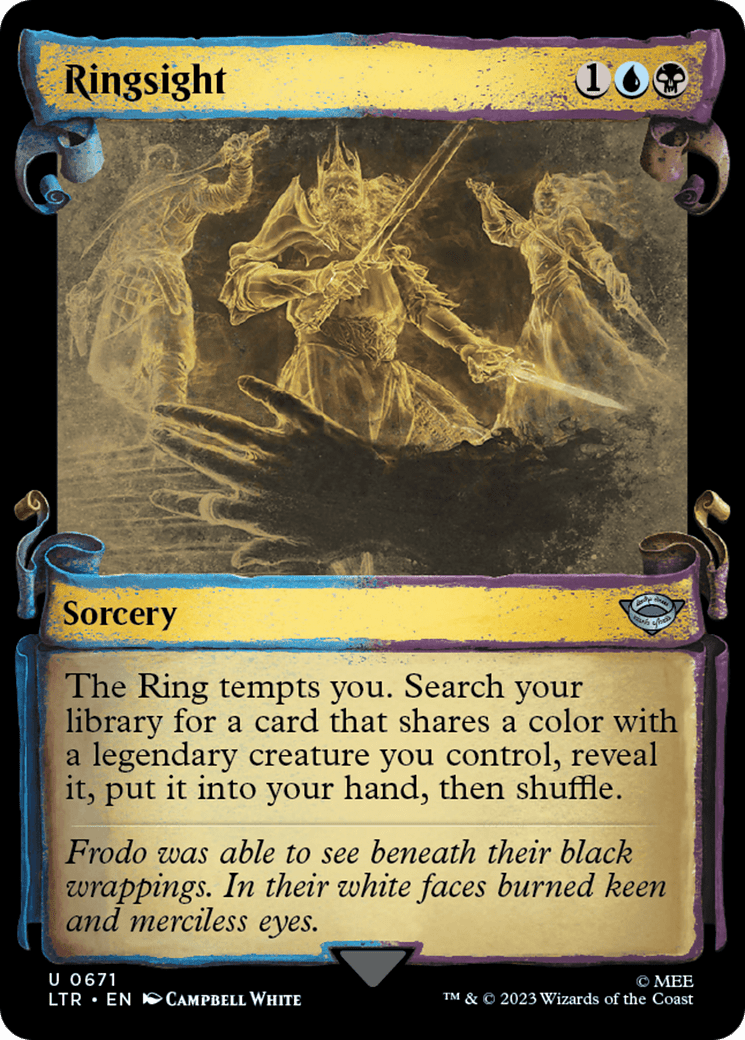 Ringsight [The Lord of the Rings: Tales of Middle-Earth Showcase Scrolls] MTG Single Magic: The Gathering  | Multizone: Comics And Games