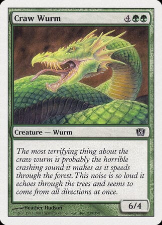 Craw Wurm [Eighth Edition] MTG Single Magic: The Gathering  | Multizone: Comics And Games