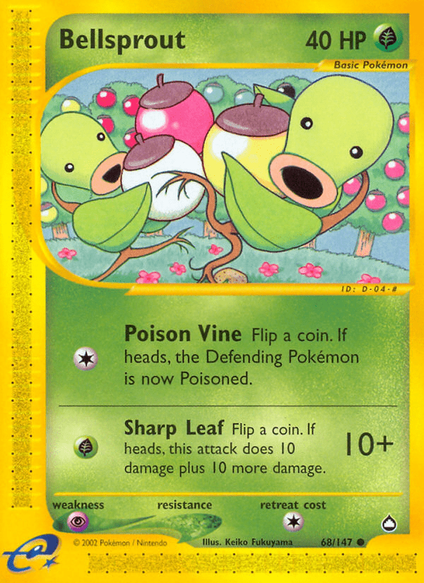 Bellsprout (68/147) [Aquapolis] Pokemon Single Pokémon  | Multizone: Comics And Games