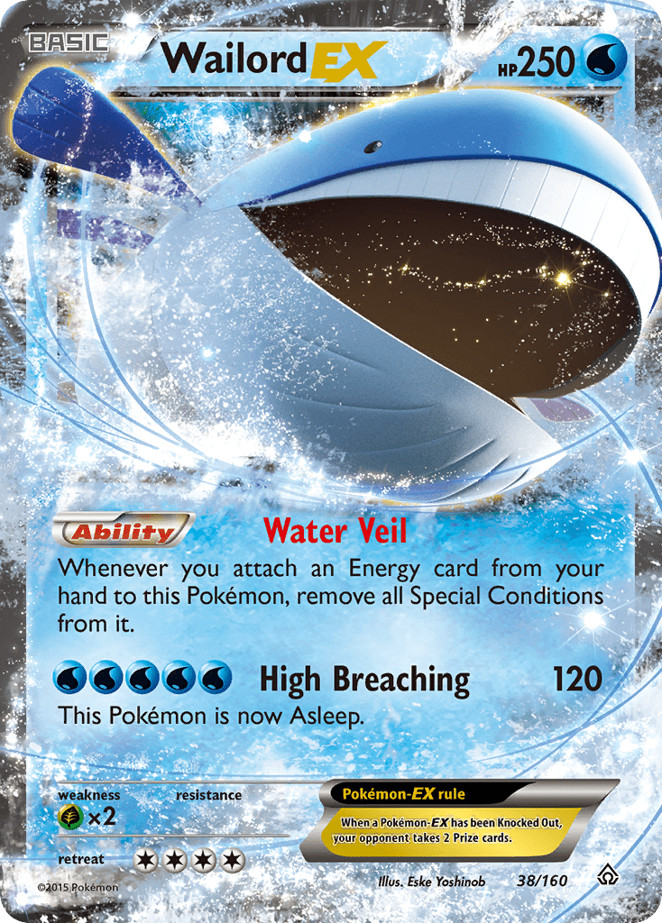 Wailord EX (38/160) [XY: Primal Clash] Pokemon Single Pokémon  | Multizone: Comics And Games