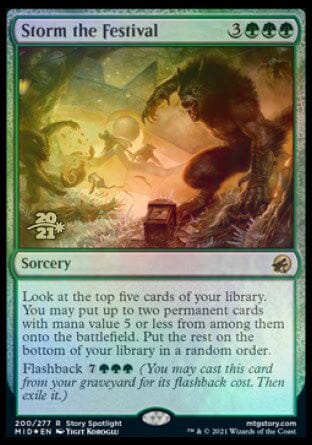 Storm the Festival [Innistrad: Midnight Hunt Prerelease Promos] MTG Single Magic: The Gathering  | Multizone: Comics And Games
