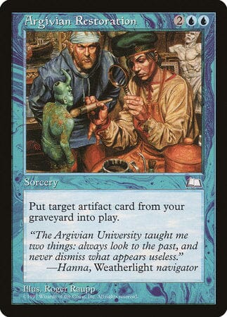 Argivian Restoration [Weatherlight] MTG Single Magic: The Gathering  | Multizone: Comics And Games