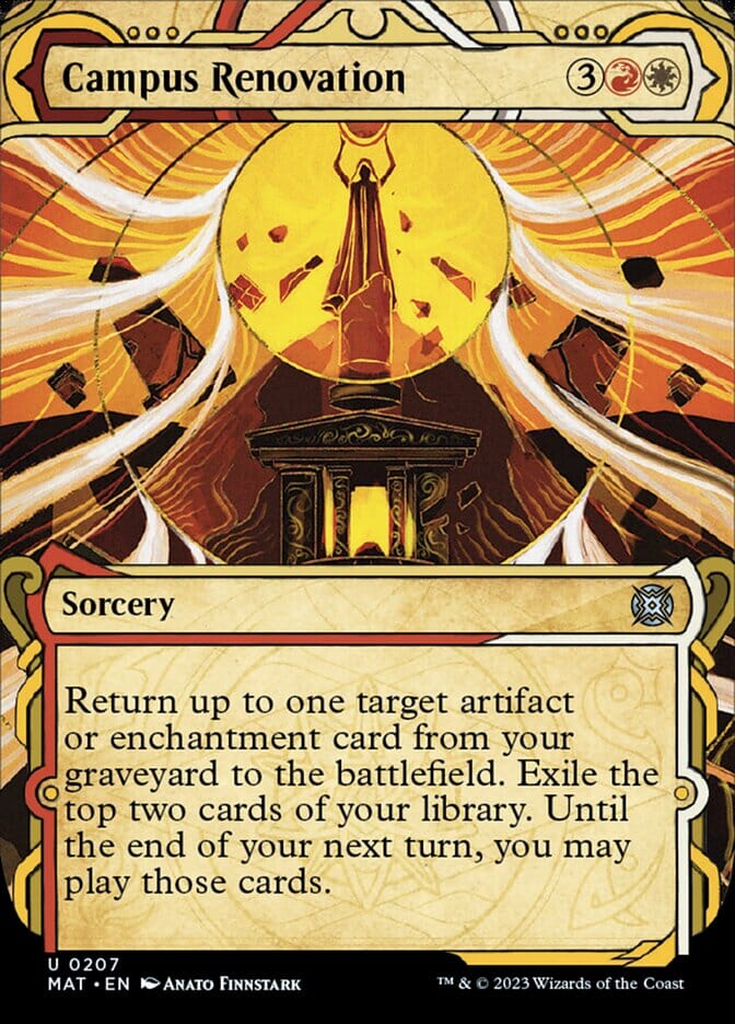 Campus Renovation (Showcase Halo Foil) [March of the Machine: The Aftermath] MTG Single Magic: The Gathering  | Multizone: Comics And Games