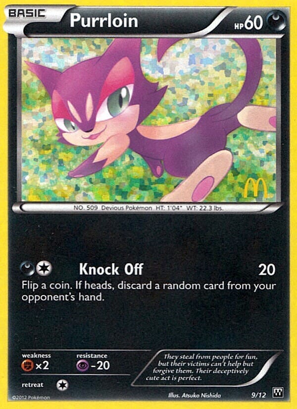 Purrloin (9/12) [McDonald's Promos: 2012 Collection] Pokemon Single Pokémon  | Multizone: Comics And Games