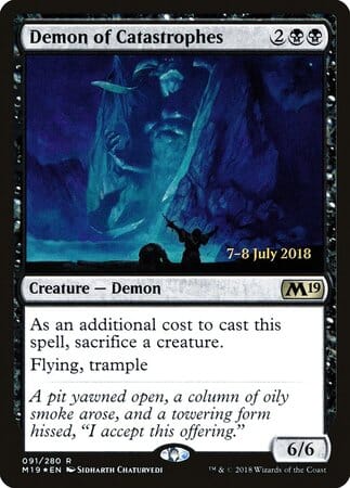 Demon of Catastrophes [Core Set 2019 Promos] MTG Single Magic: The Gathering  | Multizone: Comics And Games