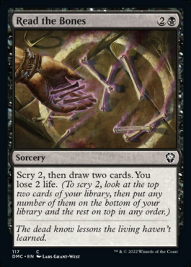 Read the Bones [Dominaria United Commander] MTG Single Magic: The Gathering  | Multizone: Comics And Games