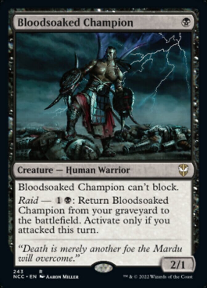 Bloodsoaked Champion [Streets of New Capenna Commander] MTG Single Magic: The Gathering  | Multizone: Comics And Games