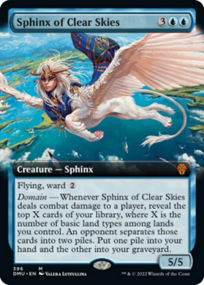 Sphinx of Clear Skies (Extended Art) [Dominaria United] MTG Single Magic: The Gathering  | Multizone: Comics And Games