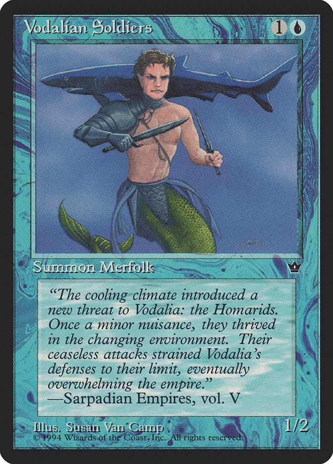 Vodalian Soldiers (Susan Van Camp) [Fallen Empires] MTG Single Magic: The Gathering  | Multizone: Comics And Games
