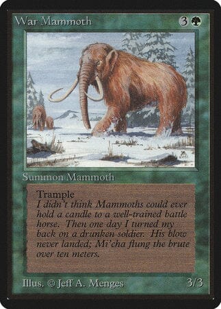 War Mammoth [Limited Edition Beta] MTG Single Magic: The Gathering  | Multizone: Comics And Games