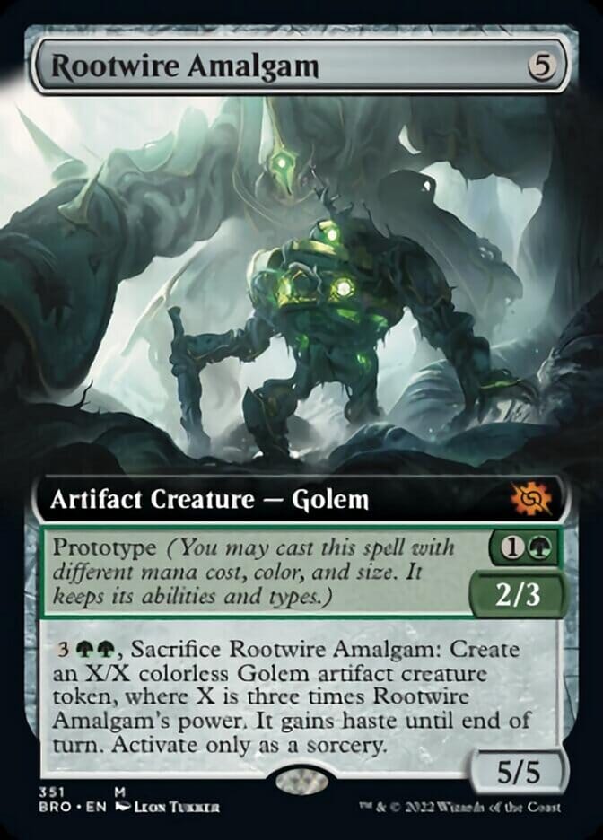 Rootwire Amalgam (Extended Art) [The Brothers' War] MTG Single Magic: The Gathering  | Multizone: Comics And Games