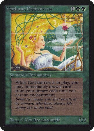 Verduran Enchantress [Limited Edition Alpha] MTG Single Magic: The Gathering  | Multizone: Comics And Games